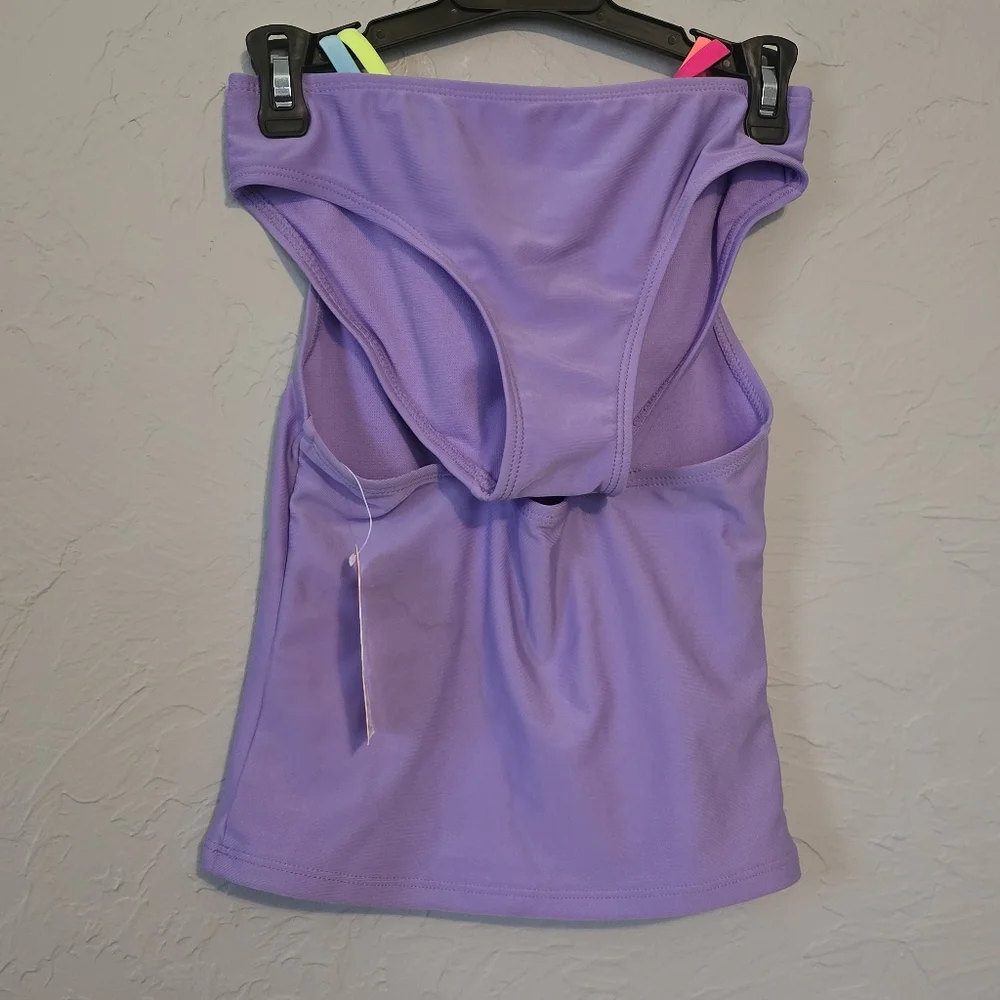 Nwt 7/8 Girls Bikini Set Purple Wonder Nation